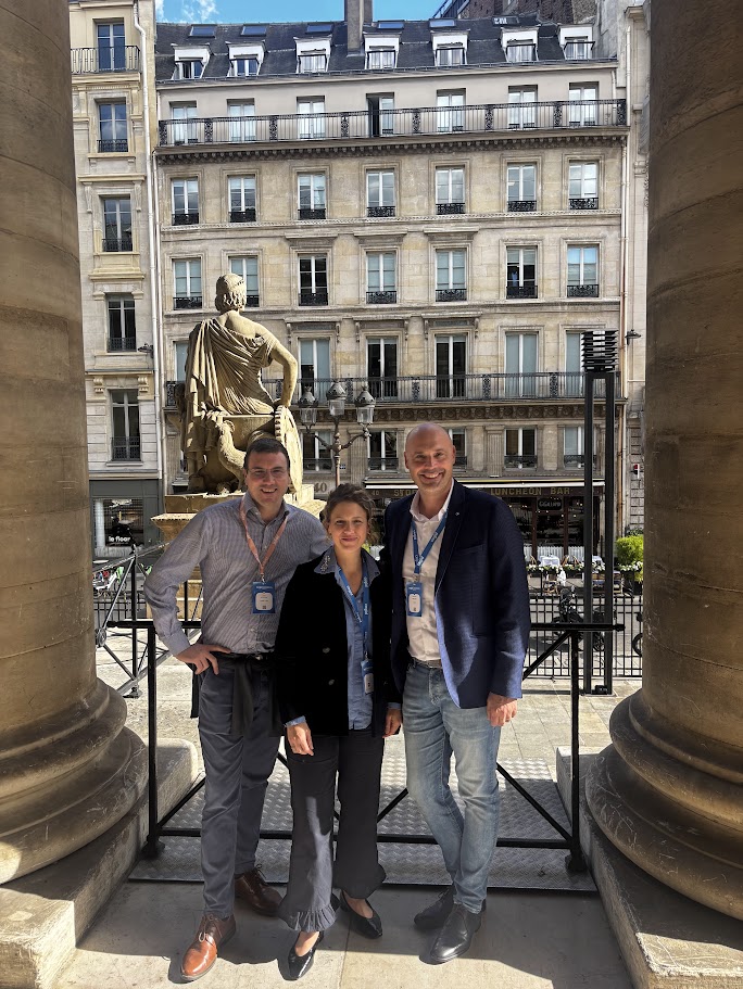 Julien Petitjean avec Alexandre Ghilardi et Ségolène Coisne de Cegid à Cegid Connections Enterprise 2026.
