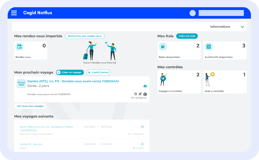 Cegid Notilus — Gestion des frais et déplacements