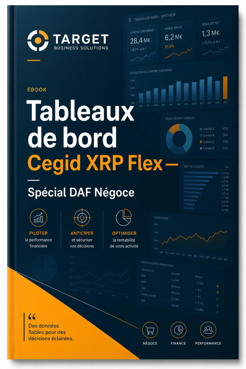 Couverture de l'ebook Tableaux de bord Cegid XRP Flex pour DAF